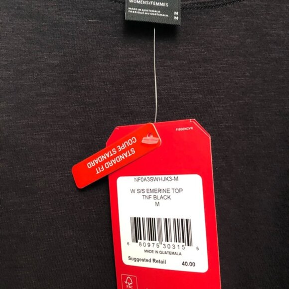 THE NORTH FACE Women's Emerine Black T Shirt - Picture 7 of 12